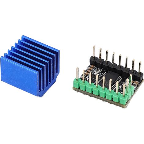Schrittmotortreiber TMC2226, 256 Mikroschritte, geräuscharm, mit Kühlkörper, 3D-Druckerzubehör (1/5)