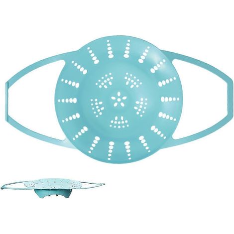 Panier vapeur en silicone compatible avec les autocuiseurs, résistant à la chaleur et pliable, avec poignée anti-brûlure. (1/5)