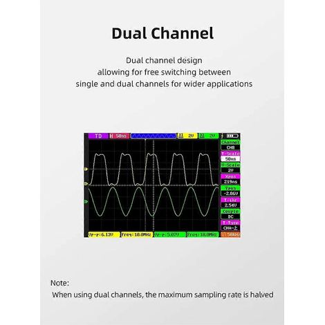 Oscilloscope numérique portable DS100 à double canal 50M-- (1/5)