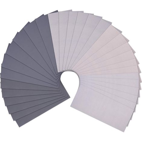 30 Pièces Papier de Verre Sec et Humide Assortiment de Papier Abrasive Grain 2000 3000 5000 7000 10000, 9 X 3,6 Pouces (1/5)