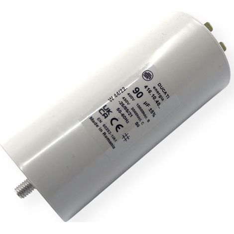 Condensateur permanent 90µF à cosses - Ø55x120mm - DUCATI (1/3)