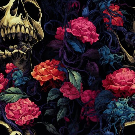 Tela Oxford decorativa para exteriores - Motivo de calavera I DX4344 (1/5)