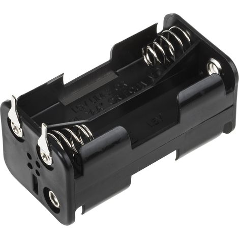 Porte-pile 4 x RS PRO AA, raccordement Circuit imprimé ( Prix pour 1 )