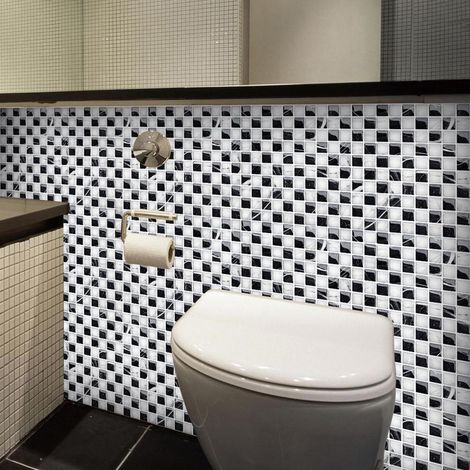 Set mit 5 DIY 3D Mosaikaufklebern, wasserfest und selbstklebend aus PVC, zur Dekoration Ihrer Küche oder Ihres Zuhauses. (1/5)