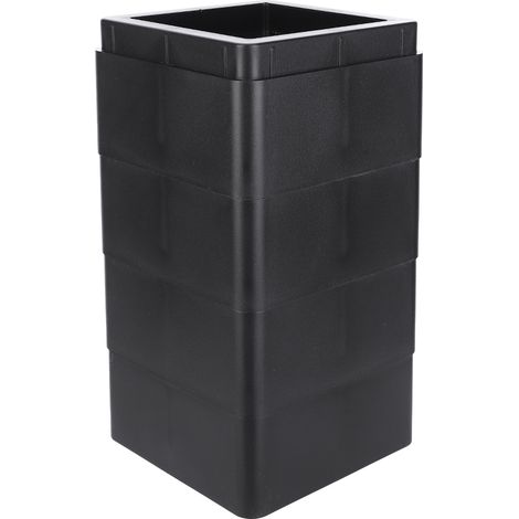 Lot de 4 coussins rehausseurs rectangulaires pour canapé, accessoires de mobilier en plastique PP noir mat, 5 cm (2 pouces) (1/5)