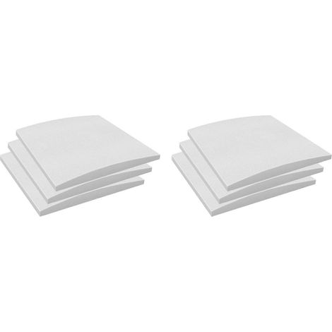 Coussins de soutien pour coussins de canapé, paquet de 6, utilisés pour réparer les coussins de canapé affaissés, coussins de soutien en mousse blanche pour coussins de canapé. (1/5)