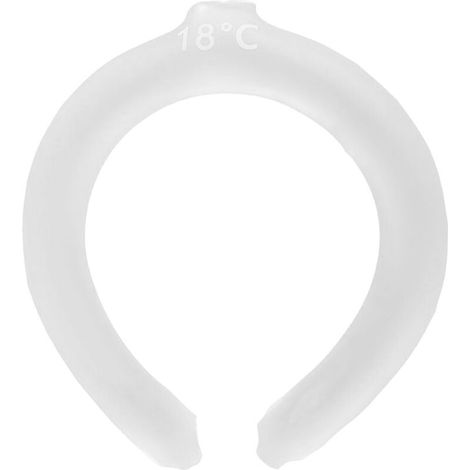 Tube Rafraîchissante pour le Cou - Bandeau Réutilisable et Portable pour Dissiper la Chaleur en Été - Blanc