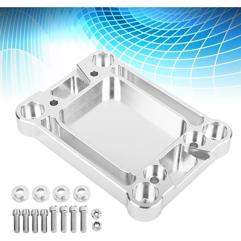 Plaque de base de boîte de levier de vitesses en aluminium usiné série K20 K24 avec passe-câble compatible avec Acura Integra 94-01 (1/5)