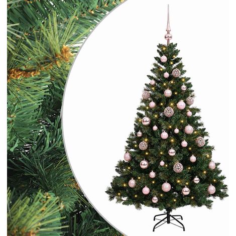 Albero di Natale Artificiale con Palline 120 cm 150 LED vidaXL (1/5)