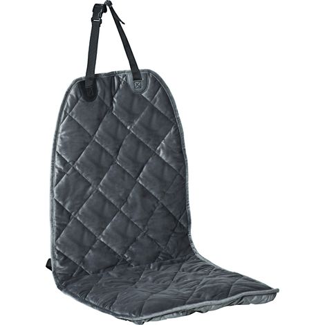 Housse Siège Auto Chien Antidérapante avec Ancrage 105x46 cm Gris