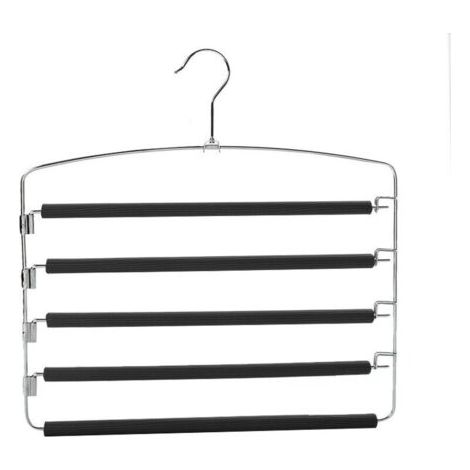 Pantalons Cintres Multicouches Anti-Glisse Garde-Robe Organisateur de Rangement pour Jeans Pantalons Foulard Jupes (1/4)