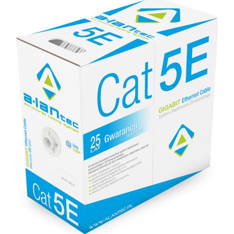 Cavo F/UTP cat.5e PVC 4x2x24AWG Eca 305m Garanzia di 25 anni, qualità testata dal laboratorio Intertek (USA) Alantec