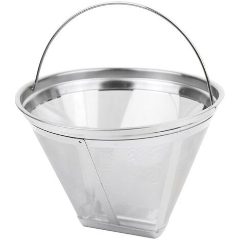 Filtre à Café Réutilisable , Filtre a cafe en acier inoxydable pour Faire du Café Manuel filtre café permanent pour Goutter du café sans Papier (1/3)
