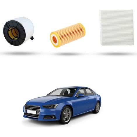 Kit Tagliando 3 filtri compatibile con Audi A4 (B9) 2.0 TFSI 185kw dal 2015 (1/4)