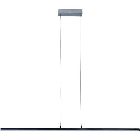 Suspension LED Design Moderne Beam en Métal et Plastique Chrome Brillant et Opale - PANGIVO (1/3)