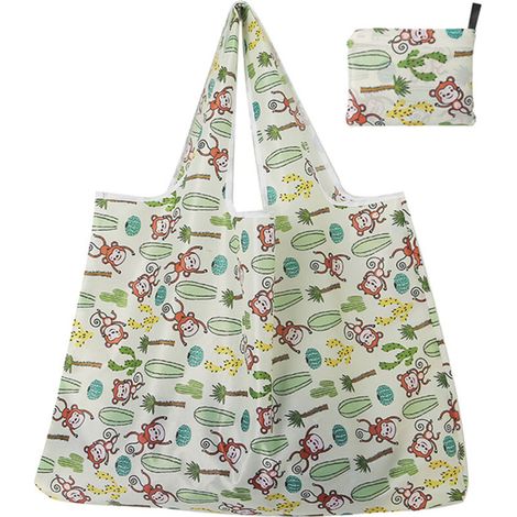 Sacs de courses réutilisables et portables, sacs de courses pliables, sacs de courses résistants, sacs fourre-tout imperméables (1/5)