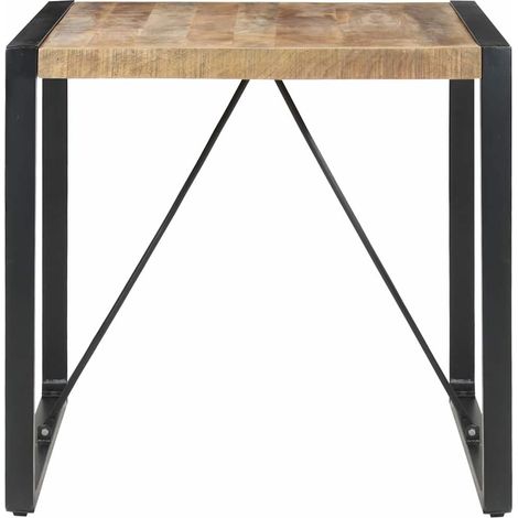 Maison Exclusive - Tavolo da Pranzo 80x80x75 cm in Legno di Mango Grezzo (1/5)