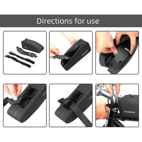 Sac étanche pour Tube supérieur de vélo, sacoche pour cadre de vtt, mallette de rangement pour outils (1/5)