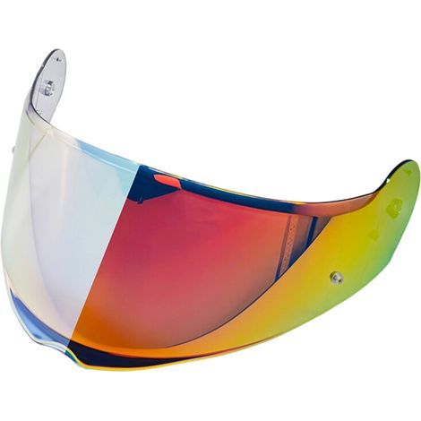 Visières de casques de moto à revêtement-Décoloration rouge (1/2)