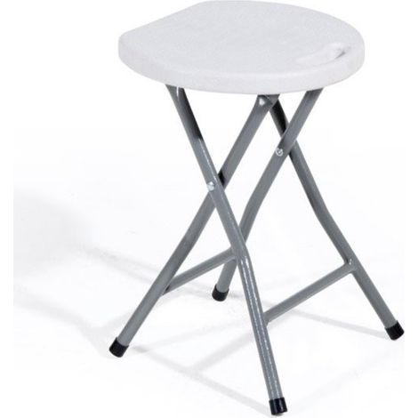 Sgabello pieghevole 'Catering' - Bianco, 33x30x45 cm (1/2)
