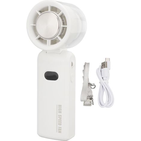 Tragbarer Turboventilator mit 100 Geschwindigkeitsstufen, wiederaufladbar, faltbar und mit Kabel. (1/5)