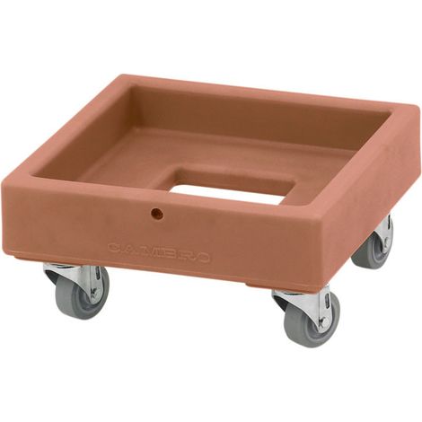 Chariot Camdolly cageots et caisses - 41 x 41 x 21.5 cm - Café - Cambro