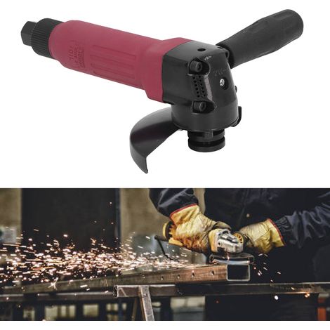 Pneumatischer Winkelschleifer mit 11.000 U/min und 100 mm (4 Zoll) Schleifscheibe, Industriepoliermaschine mit 1/4"-Anschluss. (1/5)