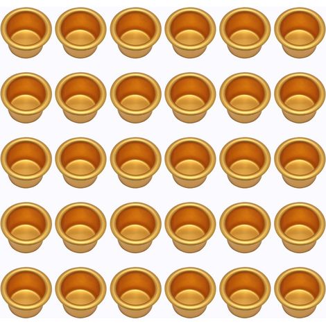 30 pièces Mini Bougeoir(30PCS,doré),Bougeoir en Métal,Bougeoir en Métal Petit,Support de Bougies,Chandelier Petit,Bougeoir de Décoration de Table de Noël (1/5)