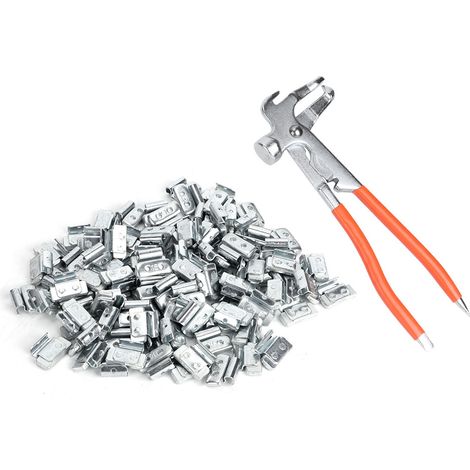 100 poids d'équilibrage de roue de 15 g 0,53 oz en alliage d'aluminium de type P avec pinces d'équilibrage, pour l'équilibrage et l'entretien des pneus. (1/5)