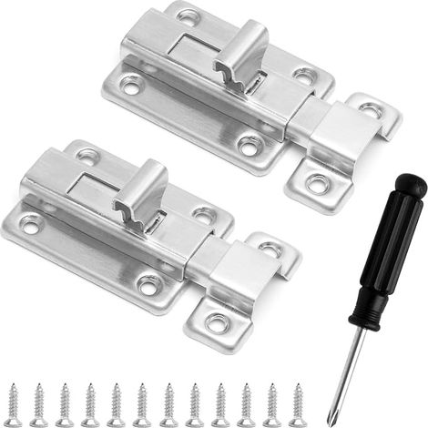 Stainless Steel Sliding Lock, Stainless Steel Sliding Lock, Double Side Sliding Lock, Door Lock (1/5)