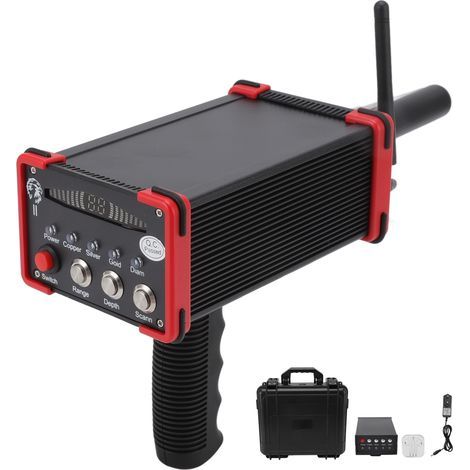 Underground metal detector, 1000-meter range, 15m depth, red treasure detector, 100-240V EU plug (1/5)