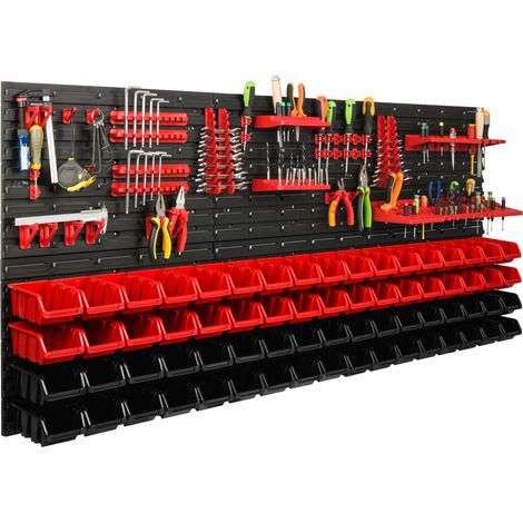 Tablero de herramientas para taller de 172x78 cm + 68 bandejas (1/5)