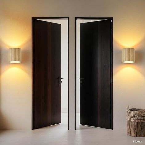 Applique Murale LED Intérieur 6W Bois, Rond Éclairage Mural Applique LED Blanc Chaud 3000K, G9 remplaçable Lampe Murale Vintage Luminaire pour Escalier Entrée Terrasse Dangle Salon (1/4)