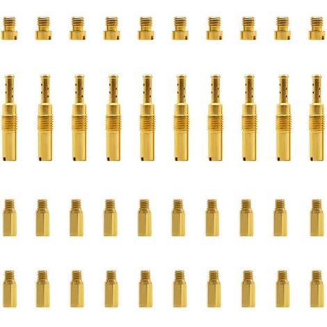 Kit de 120 surtidores de carburador compatibles para WK Keihin, OKO, CVK, Stage-6, Polini - 90 surtidores principales y 30 surtidores de ralentí, que reemplazan los números de pieza SCL-2018090002-ZH- (1/4)