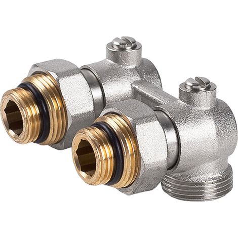 Invena CZ-86-K15 vanne chromée pour chauffage central (1/3)