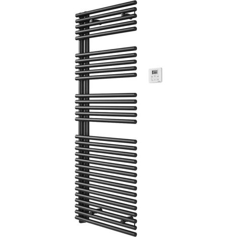 Acova – Sèche-serviette électrique 750W – Acier avec fluide haute performance – Programmation hebdomadaire – Asymétrique à gauche – Design contemporain