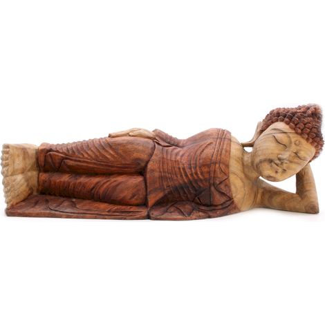 Statue de Bouddha sculptée à la main - 50 cm - Dormir- Vendu par 1