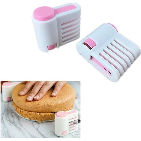 La confezione include 2 taglia-torte, un'affettatrice per il pane e un taglia-biscotti regolabile a 5 strati. (1/3)