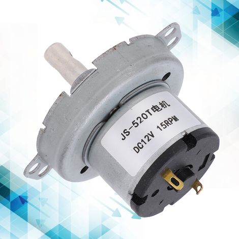 JS-520T Gleichstrom-Getriebemotor, 12 V Gleichstrom, 15 U/min (1/5)