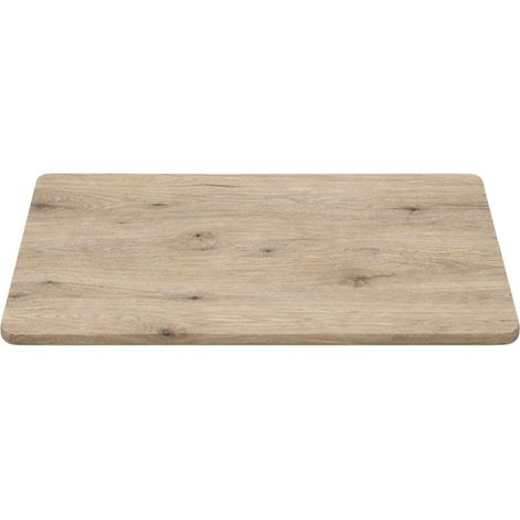 Rallonge pour tables en chêne grisé bords biseautés largeur 100 cm (50 cm) PALERME (1/4)