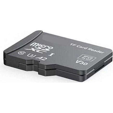 Lecteur de cartes TF avec design similaire à celui des cartes TF, compatible avec 8 cartes TF. (1/5)