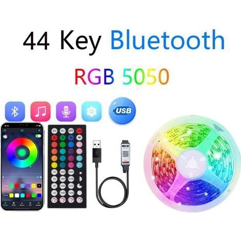 Ruban Led 30m (15mx2), Led Chambre Bluetooth, Bande Led Contrôlé par Télécommande APP, Guirlande Lumineuse Décoration Chambre Led Bureau (1/5)