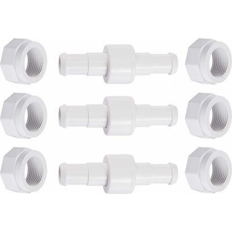 Tuyau rotatif D20 avec écrou D15, compatible avec les robots nettoyeurs de piscine Zodiac Polaris 280, 380 et 180 (lot de 3). (1/5)