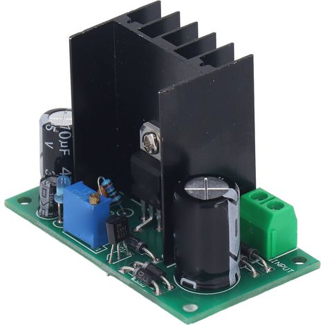 Module régulateur de tension LM317 DC5-35V AC6-25V, carte d'alimentation avec protection, module ajustable à sortie stabilisée (1/5)