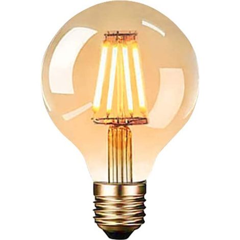 6W LED Filament Ball Bulb E27, 125 x 175mm, 2200K
