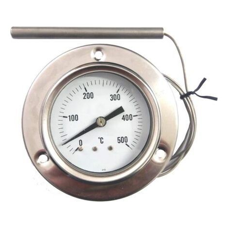 0-500° Edelstahl-Thermometer für Pizzaöfen, Grills, Holzöfen usw. (1/4)