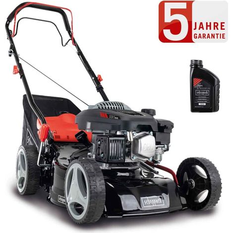 Scheppach Benzin Rasenmäher MS132-42 3,3PS 5in1 mit Antrieb Breite 42cm 0,6 L Öl