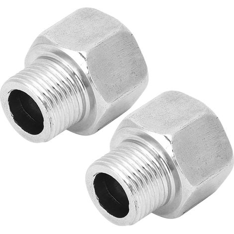 Reduzierstück aus Edelstahl mit Sechskantkopf, Gewinderohradapter, Außengewinde G1/2, Innengewinde G3/4 (1/5)