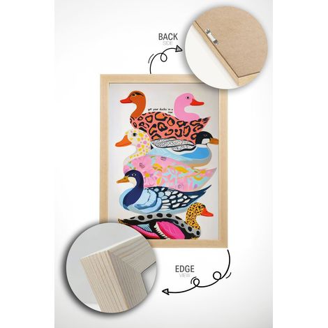 Arte de pared de MDF con marco Painting Multicolor (1/3)