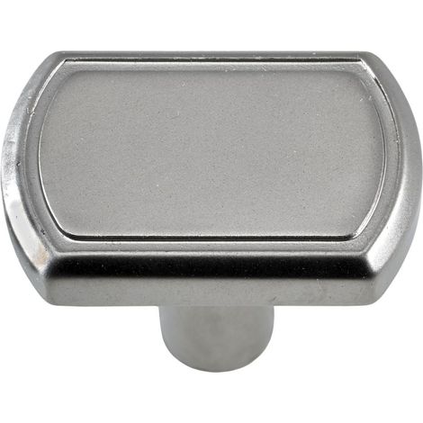 Hettich Möbelknopf Zinkdruckguss vernickelt 18,0 x 28,0 mm - 1 Stück Möbelgriff